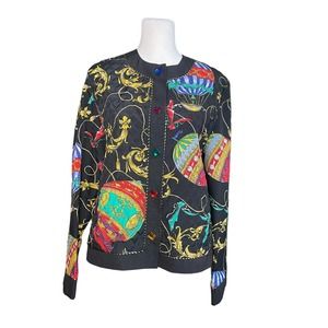 Around Town Vintage Blazer Jacket Art To‎ Wear Quilted Women's Size 10 Eclectic